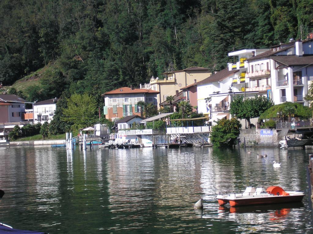 Hotel Garni Battello Melide Exterior foto